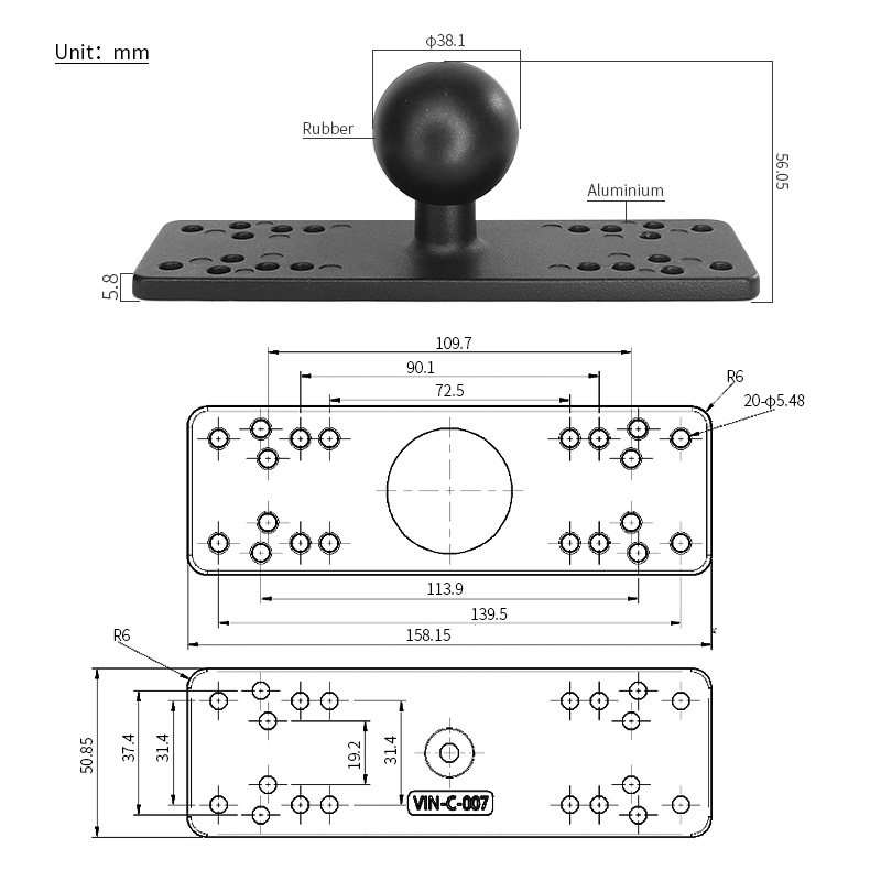 Suporte para sonar VINmounts c - Fish Finder Mount avaliação e preço