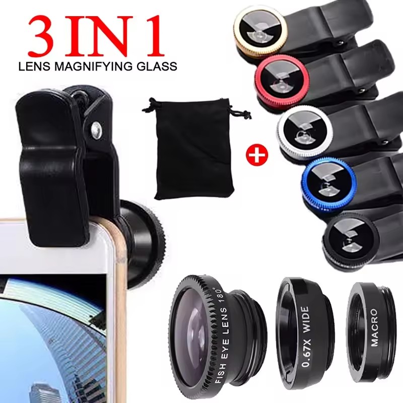 Lente Fisheye 3 em 1 para Tele - Fishing Camera avaliação e preço