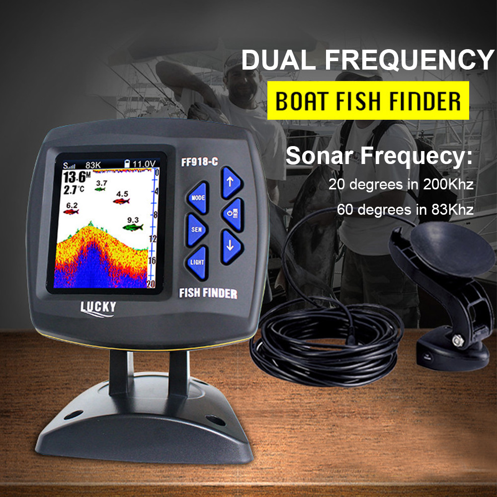 Wired Dual Frequency Fish Find - Fish Finder Gps avaliação e preço