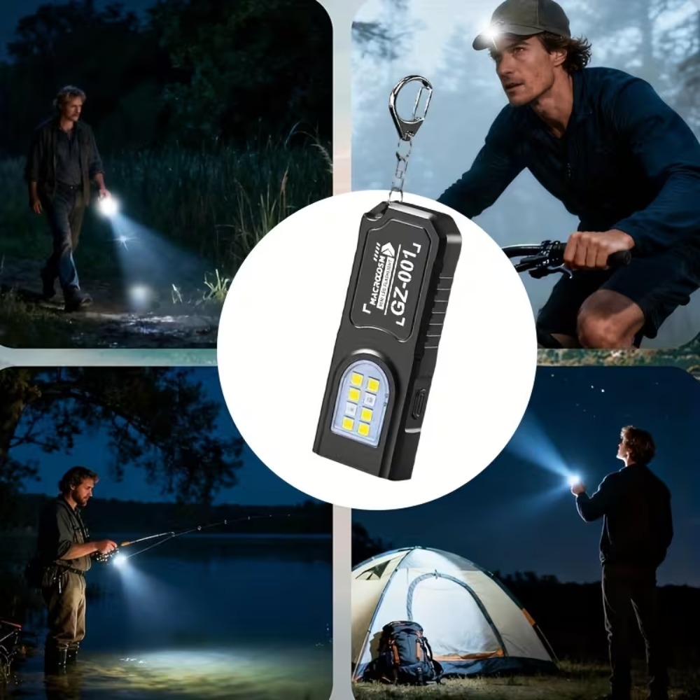 Mini cob led chaveiro lanterna - Fishing Light avaliação e preço